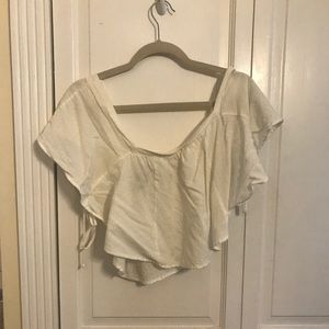 Free people white crop top